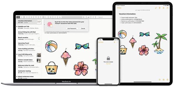 Apple Notes trang bị cho iPad Pro đi kèm chiếc bút thông minh