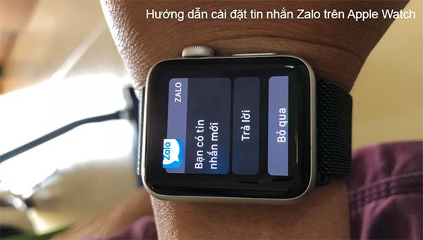 Cách thiết lập nhắn tin Zalo trên Apple Watch