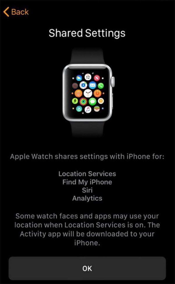Lựa chọn cài đặt nào sẽ bật và cài đặt nào iPhone của bạn sẽ chia sẻ với Apple Watch