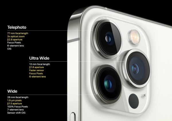 iPhone 15 Pro Max với hệ thống ba camera sau
