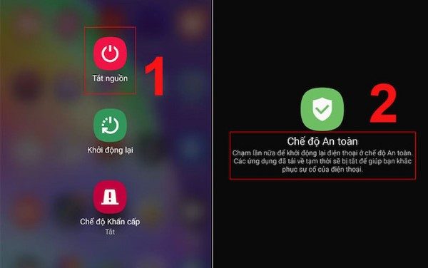 Khởi động lại hoặc kích hoạt chế độ Safe Mode (chế độ an toàn)