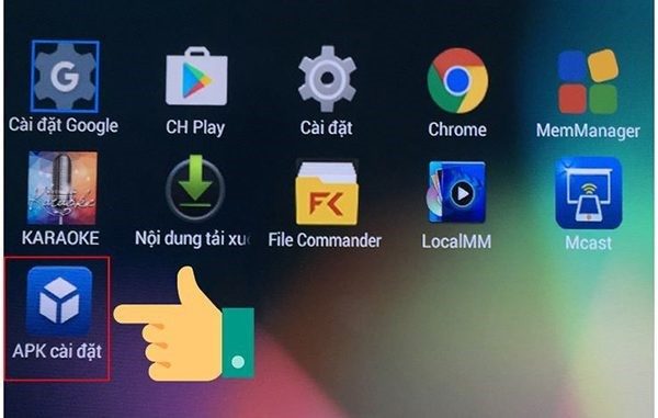 Tìm đến file APK nhấn chọn và tiến hành cài đặt
