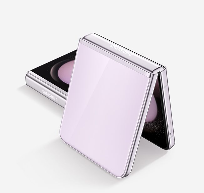 Samsung Galaxy Z Flip5 mang màu tím Fancy nhẹ nhàng