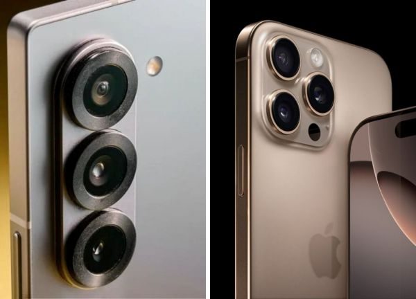 So sánh Galaxy Z Fold7 và iPhone 16 Pro Max về cụm camera